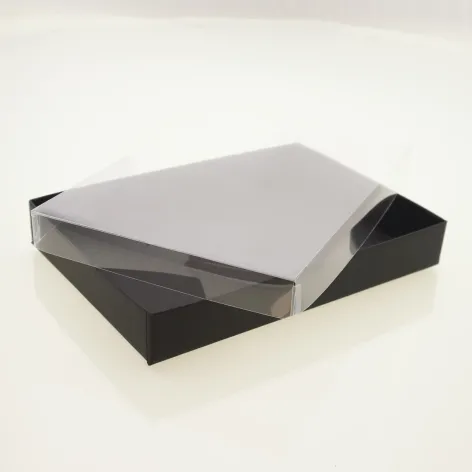 Pack of 20.webp 24 Choc Board Base and Clear Lid; Black